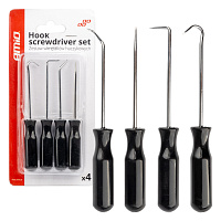 04281 Set de 4 surubelnite cu cirlig  4 buc.