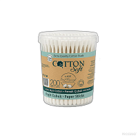Cotton Soft ECO Betisoare igienice 200buc cilindru Paper stick