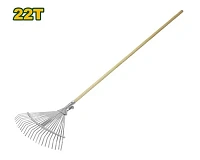 Greblă metalică evantai pentru frunze (22 dinți) JDXW8A22 Jadever