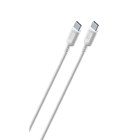 Cablu încărcare și sincronizare Cellularline Become Eco Cable Type-C to Type-C, USB Type-C/USB Type-C, 1m, Alb