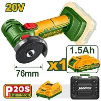 Mini polizor unghiular cu acumulator 20V 76mm + 1 ac.; Jadever