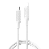 Cablu încărcare și sincronizare XO NB-Q265B, USB Type-C/USB Type-C, 1m, Alb