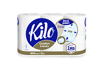 KILO Comfort Luxury Hirtie Igienica 1KG 5 straturi, 104 foi(18.7m) 6 role