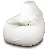 Fotoliu Bean Bag pară mărimea L din ecopiele MAX culoarea albă