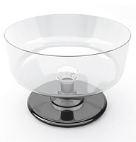 Cremanta plastic transparent pe picior, pentru inghetata si deserturi, reutilizabila – NovaGreen