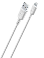 Cablu de încărcare și date Cellularline Become Eco, USB Type-A/Lightning, 1m, Alb