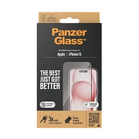 Sticlă de protecție PanzerGlass iPhone 15 UWF wA, Transparent
