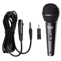 Microfon Karaoke SVEN MK-110, Cu fir, Negru