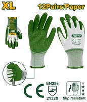 Mănuși de protecție texturate groase cu acoperire latex XL Jadever JDXG3802