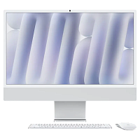Computer All-in-One Apple iMac A3137, 24", M4 with 10-core CPU and 10-core GPU, 16GB/256GB, macOS Sequoia, Argintiu
