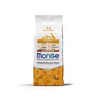 MONGE dry dog all breed adult Turkey/Rice/Potatoes 12 kg, hrană uscată pentru câini