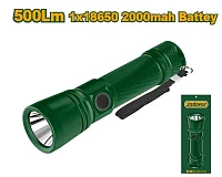 Lanternă cu LED reîncărcabilă IP44 (500 lm, 130m, Type-C); Jadever