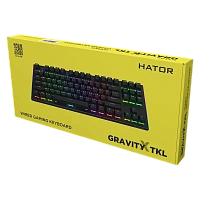 Tastatură HATOR Gravity X TKL, Cu fir, Negru