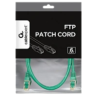 Patch cord Cablexpert PP6-1M/G, Cat6 FTP , 1m, Verde