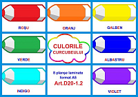 D20-1.2 Învăţăm culorile curcubeului (A5)