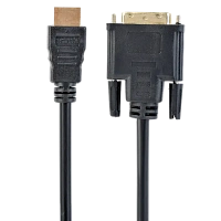 Cablu Video Cablexpert CC-HDMI-DVI-7.5MC, HDMI (M) - DVI-I (M), 7,5m, Negru