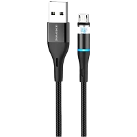 Cablu încărcare și sincronizare XO NB125, USB Type-A/micro-USB, 1m, Negru