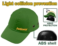Șapcă de protecție textilă cu carcasă absorbantă de plastic ABS Jadever JDSH1801