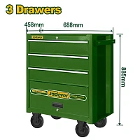 Dulap mobil pentru scule cu 3 sertare 688x458x885 mm JDCS2A03 Jadever