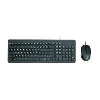 Set Tastatură + Mouse HP 150, Cu fir, Negru