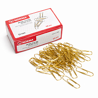 Set 5 cutii agrafe metalice 33 mm aurii, 500 bucati
