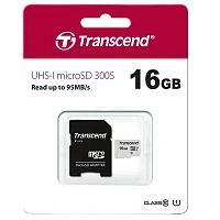 Card de Memorie Transcend microSDHC 300S, 16GB (TS16GUSD300S-A)