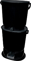 Set coșuri pentru compostare Bokashi Organko Essential Black+ bază, 15.3L x 2