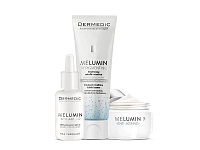 Dermedic melumin Set ser depigmentant 30ml+ crema inalbitoare SPF50+ de zi 15ml + Emulsie micelara depigmentanta 25ml