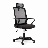 Scaun Birou Ergonomic Fly HB OH/5 C-11, Negru, Tetiera Reglabila, Suport Lombar, 130 kg max.