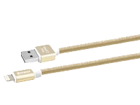 Cablu încărcare și sincronizare Xpower Micro cable Nylon, USB Type-A/micro-USB, 1m, Auriu