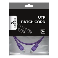 Patch cord Cablexpert PP12-0.5M/V, CAT5e UTP, 0,5m, Violet