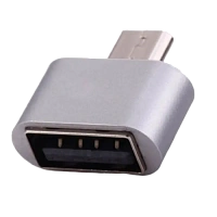 Adaptor USB Remax RA-OTG, Micro-USB/USB Type-A (F), Argintiu