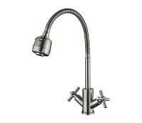 Baterie de bucătărie WEZER VAL4D-10 Ø35 (inox satinat)