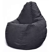 Fotoliu BeanBag din velur Maserrati, marimea "L" culoarea neagra