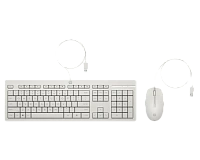 Set Tastatură + Mouse HP 225 G2, Cu fir, Alb