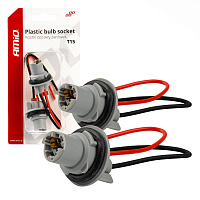 03049 Soclu din plastic T15 cablu 15cm 2 buc