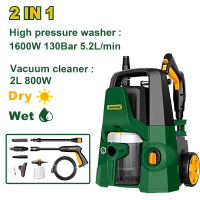 Mașină de spălat cu presiune și aspirator 2-în-1 1600W/800W Jadever JDHP4A16