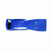 Set 10 Clips pentru Ecuson, Albastru, Clema Metalica, Plastic