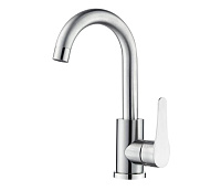 Baterie pentru lavoar WEZER EKO1D-17 Ø35 (inox satinat)