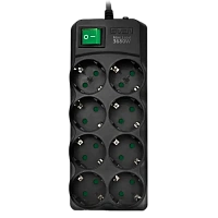 Prelungitor electric SVEN SV-021726, 8 Prize, 5m, Negru