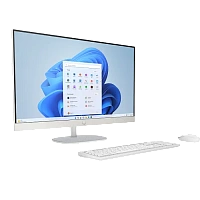 Computer All-in-One HP 27-cr0085ci, 27", AMD Ryzen 5 7520U, 16GB/512GB, Fără SO, Alb