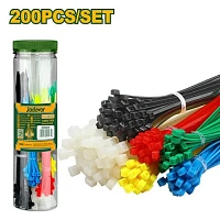 Set coliere de cablu din nailon colorate asortate (200 buc) Jadever