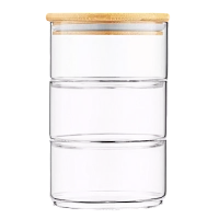 Set de containere Ardesto Midori AR1203CB, 3 buc, 400 ml, Transparent