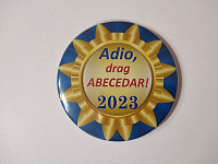 Insignă – Adio, drag ABECEDAR! art.InsAB-1
