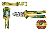 Clește combinat cu forță mare de tăiere (pârghie lungă) 240mm Jadever