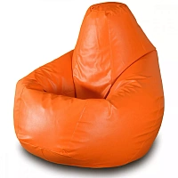 Fotoliu Bean Bag pară mărimea L din ecopiele MAX culoarea oranj