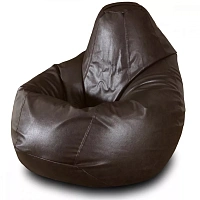 Fotoliu Bean Bag pară mărimea L din ecopiele MAX culoarea cafenie