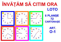 O-1 Joc Loto Învăţăm să citim ora