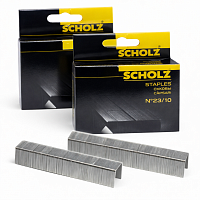 Capse pentru capsator Scholz 23/10, 1000 bucati, capse metalice rezistente, profesionale, pentru documente groase