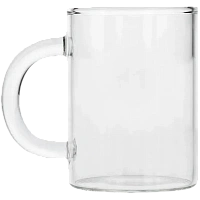 Set de pahare DeLonghi DLSC320, 250 ml, 2 buc, Transparent